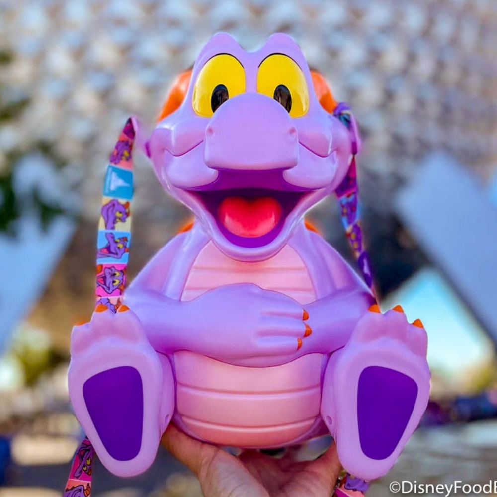 Epcot Festival of the arts Figment popcorn bucket
